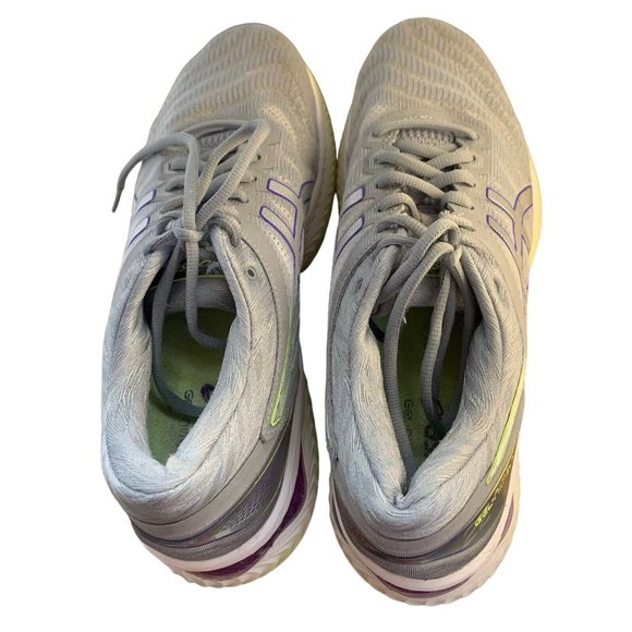Asics Womens Gel Nimbus 22 Gray Comfort Athletic Sneaker Shoes Size US 10 - Picture 8 of 11